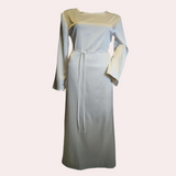 Satin Evening Maxi Dress  Bell Sleeve Design - Product detail 5