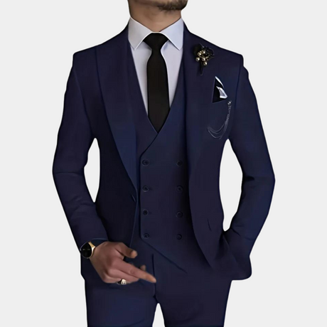 Classic Three-Piece Suit  Slim Fit Beige Design - Product detail 10