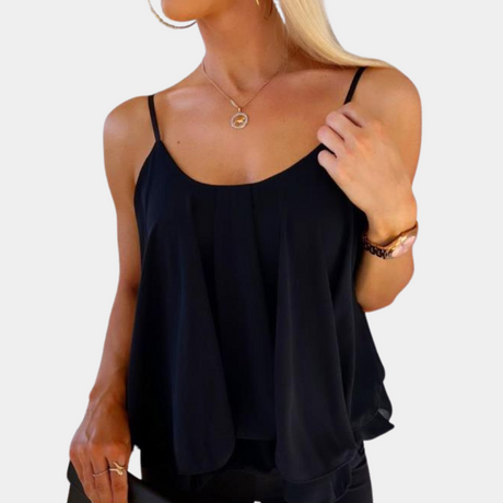 Summer Chiffon Tank Top  Flowy Sleeveless Design - Product detail 9