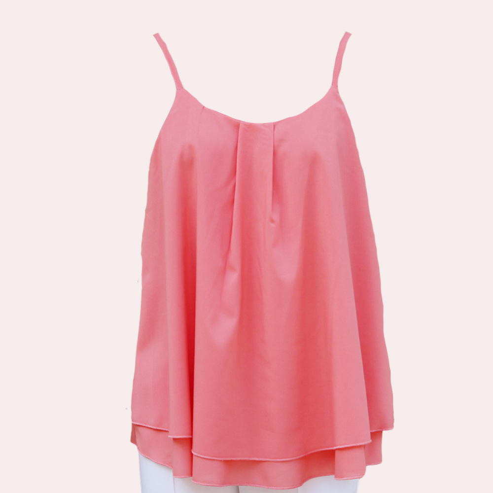 Summer Chiffon Tank Top  Flowy Sleeveless Design - Product example