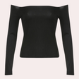 Classic Off-Shoulder Top  Slim Fit Long Sleeve Design - Product detail 6