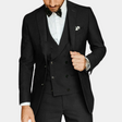 Premium Mens Suit Set  Classic Three-Piece Black Design - Product detail 6