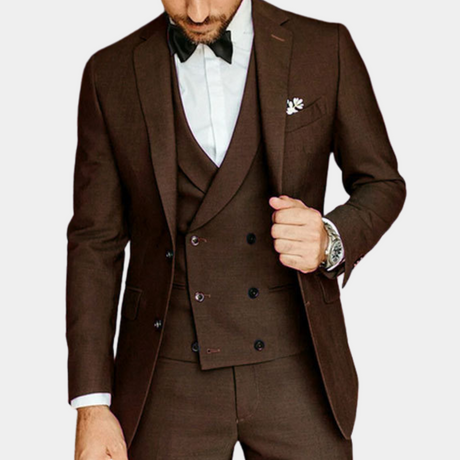 Premium Mens Suit Set  Classic Three-Piece Black Design - Product detail 8