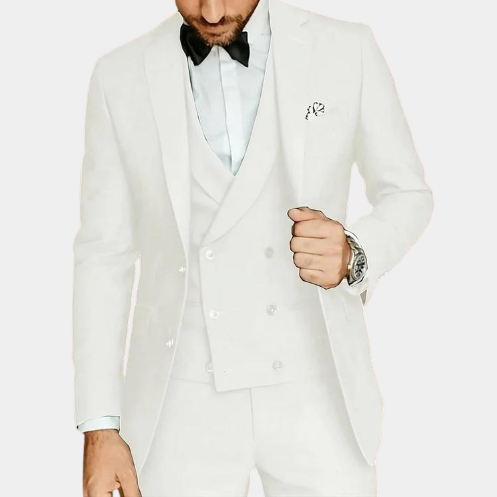 Premium Mens Suit Set  Classic Three-Piece Black Design - Product detail 5