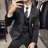 Classic Three Piece Suit  Premium Black Business Attire - Product detail 9