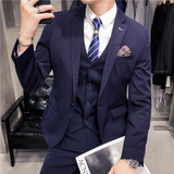 Classic Three Piece Suit  Premium Black Business Attire - Product detail 11