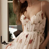 Floral Maxi Dress  Sage Green Split Front Design - Product example