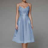 Art Deco Cocktail Dress  Geometric Pattern Midi Length - Product showcase