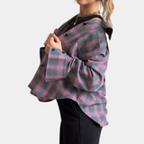 Plaid Button Down Shirt  Relaxed Fit Green Checkered Pattern - Product detail 5
