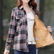 Plaid Fleece Lined Shirt  Soft Cotton Flannel With Thermal Interior - Product detail 5