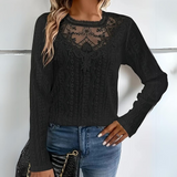 Lace Detail Blouse  Textured Long Sleeve Design - Product detail 6