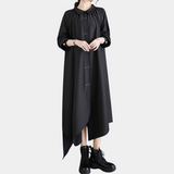 Asymmetric Maxi Dress  Long Sleeve Elegant Design - Product detail 5