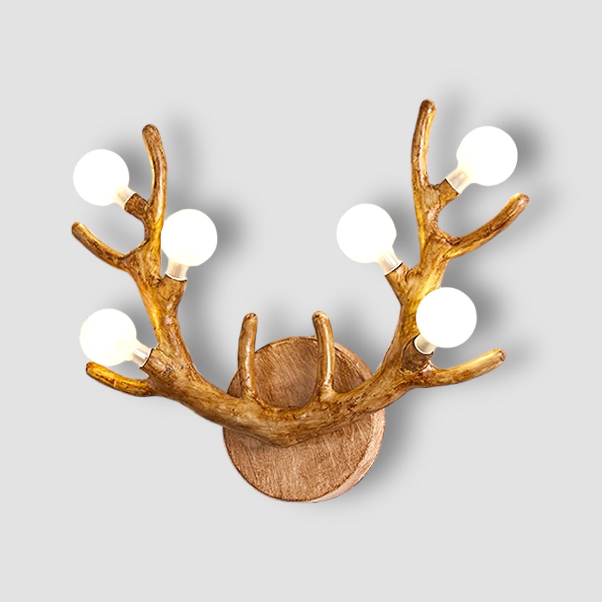 Natural Antler Wall Lamp  Rustic Wood Branch Design - Product detail 16