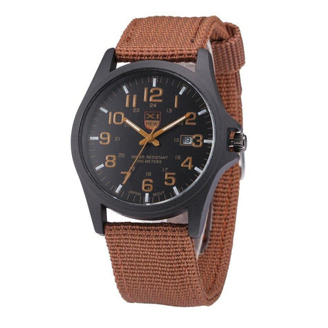 Military Field Watch  Black Canvas Strap With Luminous Dial - Product detail 6