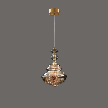 Modern Glass Pendant Light  Smoked Grey LED Collection - Product detail 22