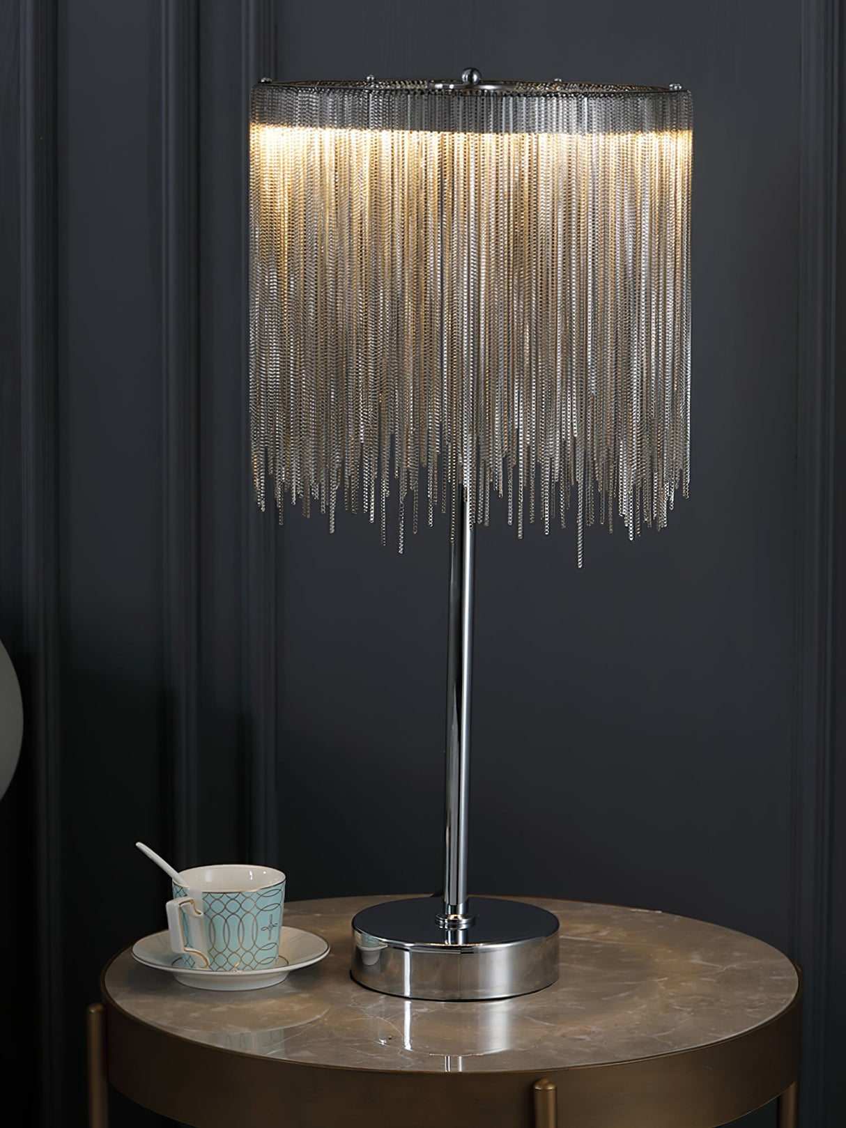 Modern Tassel Table Lamp  Chain Fringe Ambient Light - Product detail 16