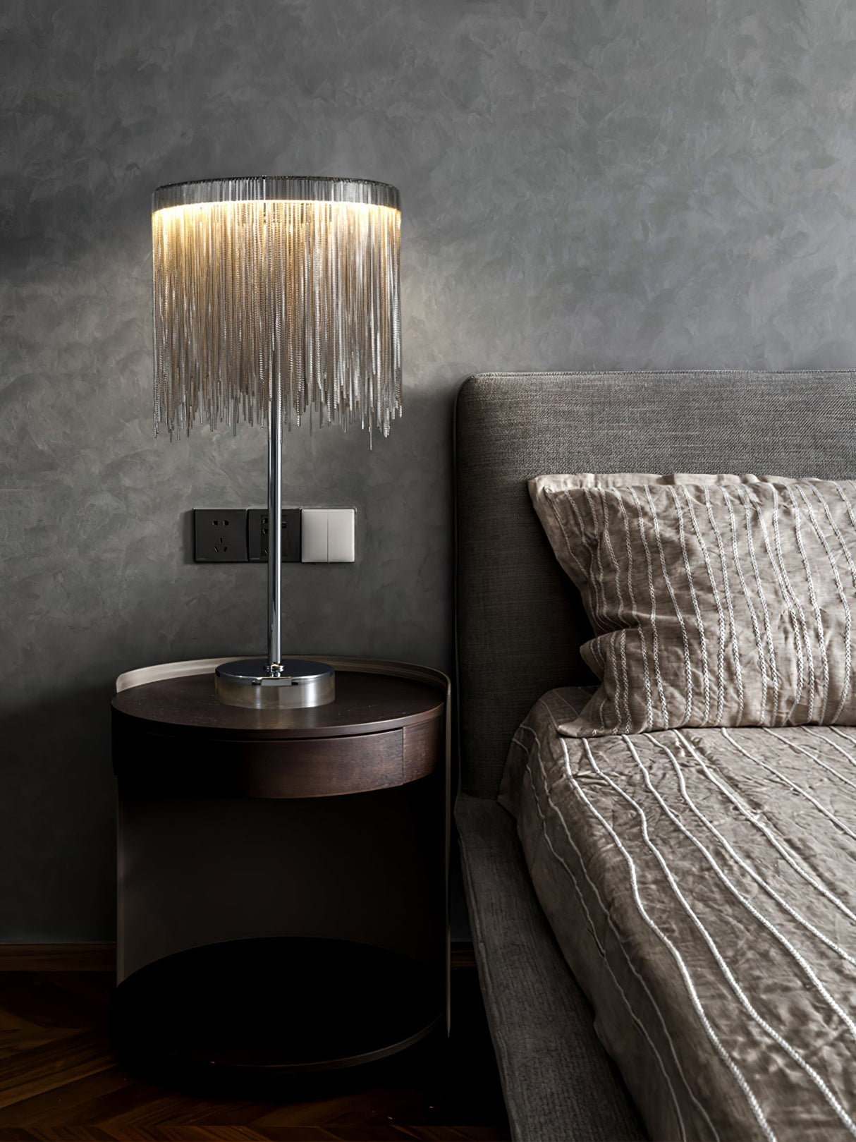 Modern Tassel Table Lamp  Chain Fringe Ambient Light - Product detail 18