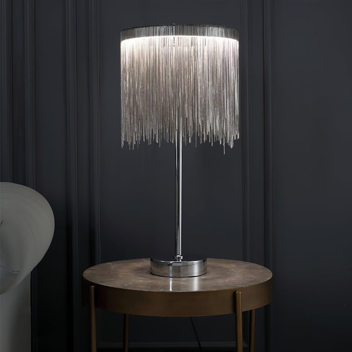 Modern Tassel Table Lamp  Chain Fringe Ambient Light - Product detail 4