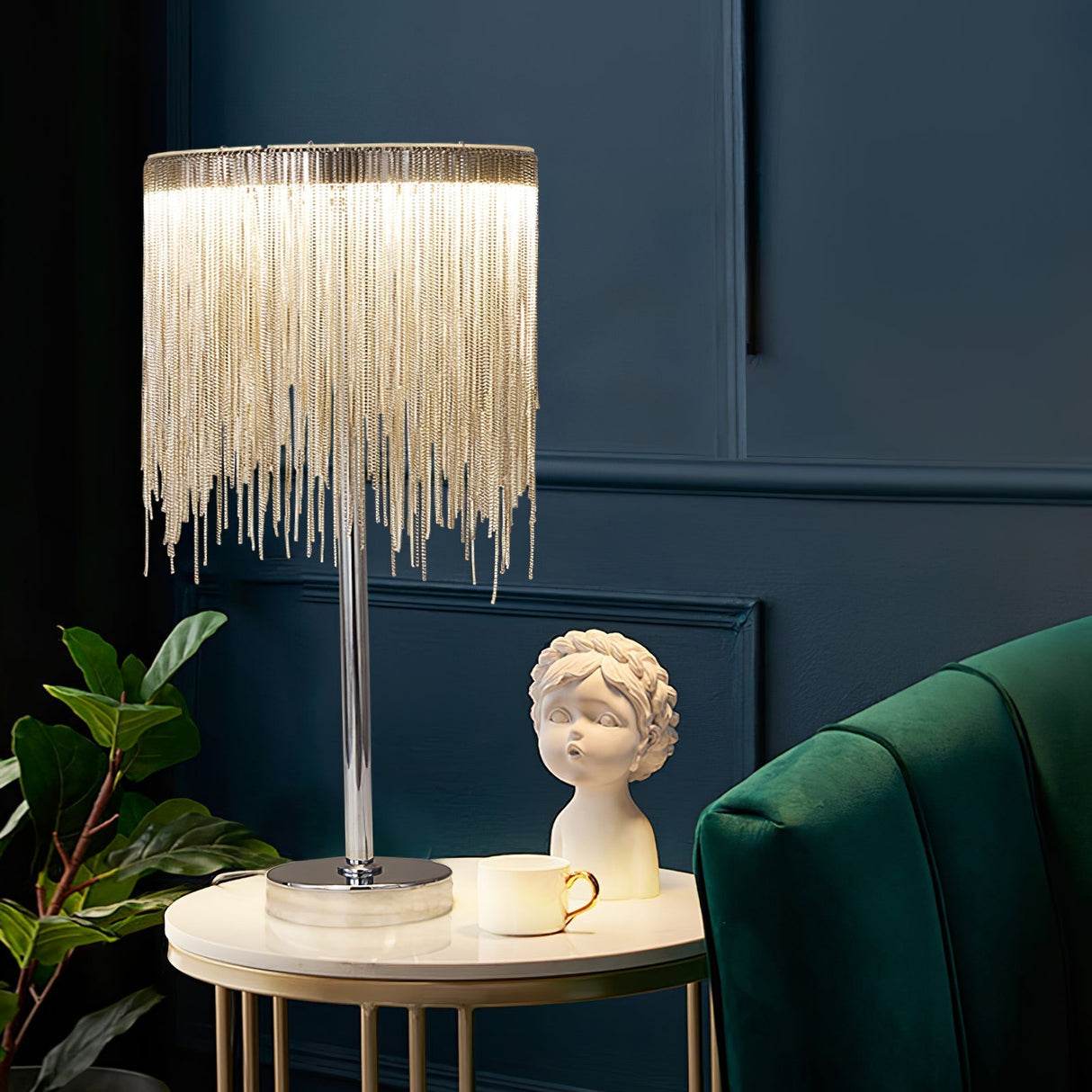 Modern Tassel Table Lamp  Chain Fringe Ambient Light - Product detail 15