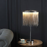Modern Tassel Table Lamp  Chain Fringe Ambient Light - Detailed view