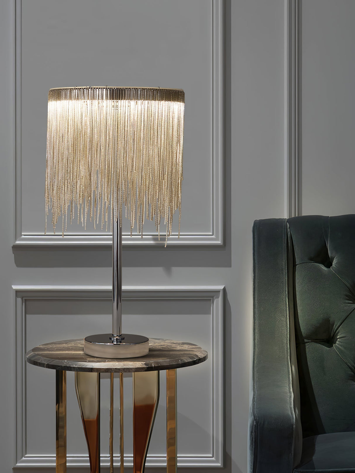 Modern Tassel Table Lamp  Chain Fringe Ambient Light - Product detail 14