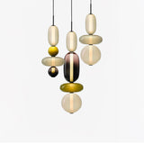 Modern Glass Pendant Light  Stacked Geometric Shapes - Product detail 43