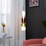 Modern Glass Pendant Light  Stacked Geometric Shapes - Product detail 17
