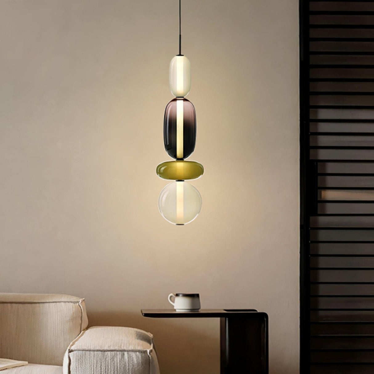 Modern Glass Pendant Light  Stacked Bubble Design - Product detail 19