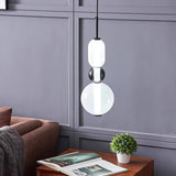 Modern Glass Pendant Light  Stacked Geometric Shapes - Product detail 24