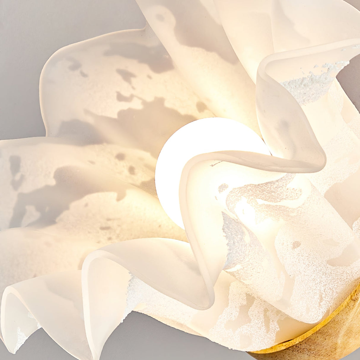 Floral Ceiling Light  White Petal Shade Design - Product example