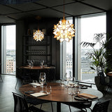 Modern Floral Pendant Light  Geometric Petal Design - Product showcase