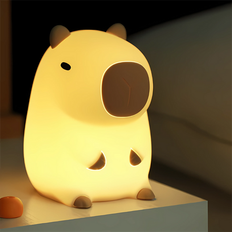 Capybara Night Light  Adjustable Silicone LED Lamp - Product showcase