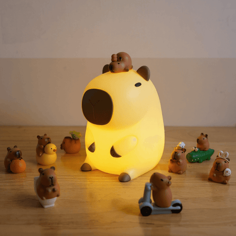 Capybara Night Light  Adjustable Silicone LED Lamp - Product example