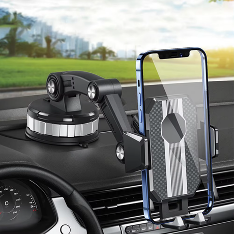 Universal Car Phone Mount  Strong Suction Dashboard Holder with 360 Rotation - Detailed view
