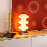 Modern Table Lamp  White Glass Shade Chrome Base - Product detail 16