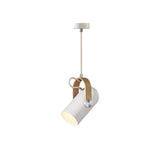 Modern Pendant Light  Black Metal Wood Accent - Product detail 7