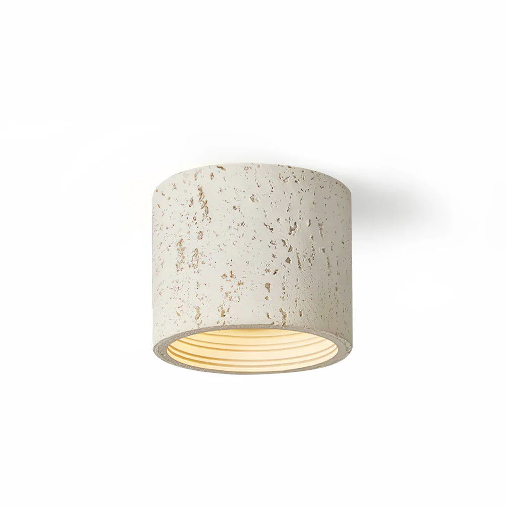 Modern Ceiling Light  Textured Cylindrical Design - Detailed view