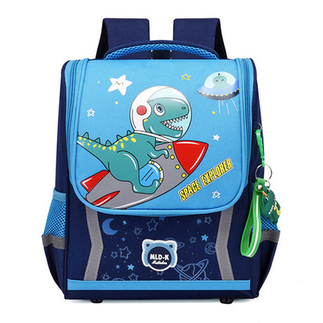 Space Explorer Kids Backpack  Dinosaur Astronaut Design - Product showcase