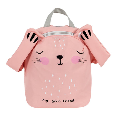 Kids Koala Backpack  Mint Green Canvas Design - Detailed view
