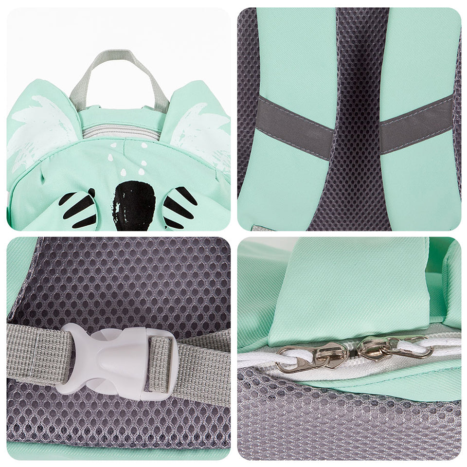 Kids Koala Backpack  Mint Green Canvas Design - Product detail 4