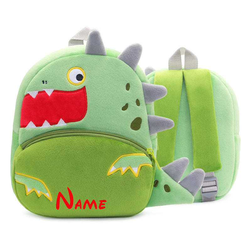 Kids Animal Backpack  Gray Elephant Design With Navy Accents - Product detail 4
