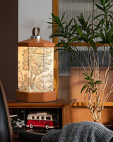 Portable Table Lamp  Battery Powered Vintage Scene Design - Product detail 10