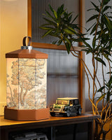 Portable Table Lamp  Battery Powered Vintage Scene Design - Product detail 9