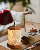 Portable Table Lamp  Battery Powered Vintage Scene Design - Product detail 8