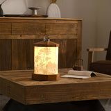 Portable Table Lamp  Battery Powered Vintage Scene Design - Product detail 5