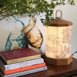 Portable Table Lamp  Battery Powered Vintage Scene Design - Product example
