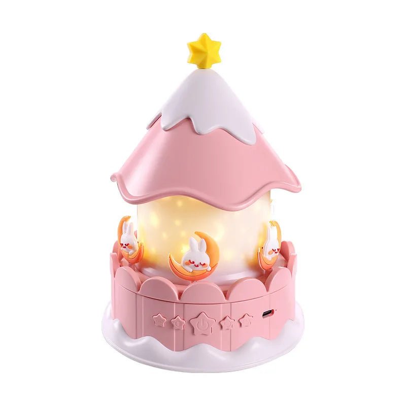 Princess Castle Night Light  Musical Star Projector with Rotating Base - Product detail 5