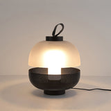 Modern Table Lamp  Mesh Metal and Frosted Glass Design - Detailed view