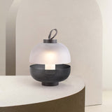 Modern Table Lamp  Mesh Metal and Frosted Glass Design - Product detail 4