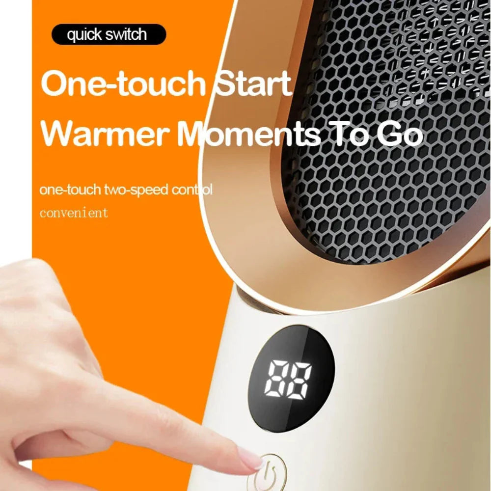 Compact Electric Space Heater  PTC Ceramic Fan Heater with Digital Display - Product detail 5